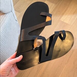 Madewell The Gabi Asymmetric-Strap Sandal